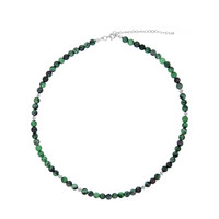 Ruby in Zoisite Silver Necklace