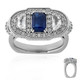 Kyanite Silver Ring (Dallas Prince Designs)