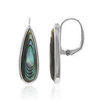 Abalone Shell Silver Earrings