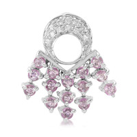 Pink Sapphire Silver Pendant