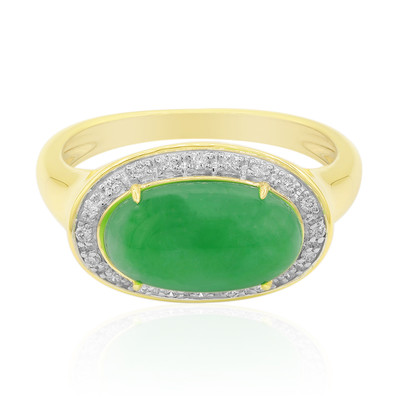 9K Emperor Jadeite Gold Ring (Annette)