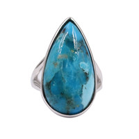 Kingman Blue Mojave Turquoise Silver Ring