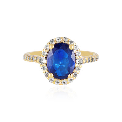 Royal Blue Spinel Silver Ring