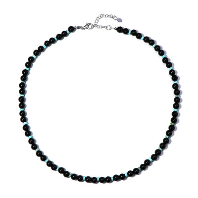 Black Onyx Silver Necklace