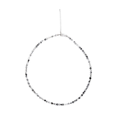 Tourmalinated Quartz Silver Necklace