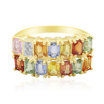9K Fancy Sapphire Gold Ring (Adela Gold)