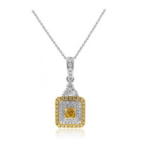 18K SI2 Yellow Diamond Gold Necklace (CIRARI)
