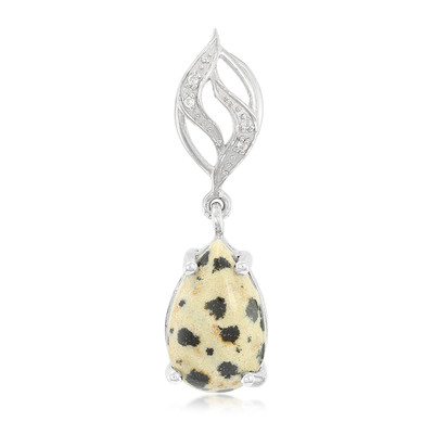 Dalmatian Jasper Silver Pendant