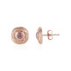 Pink Zircon Silver Earrings (SAELOCANA)