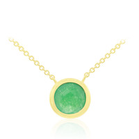 Green Jade Silver Necklace