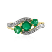 9K Tanzanian Emerald Gold Ring