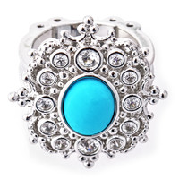 Turquoise Silver Ring (Dallas Prince Designs)