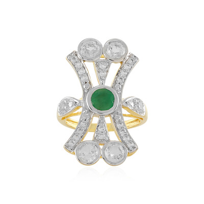 Brazilian Emerald Silver Ring