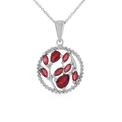Madagascar Ruby Silver Necklace