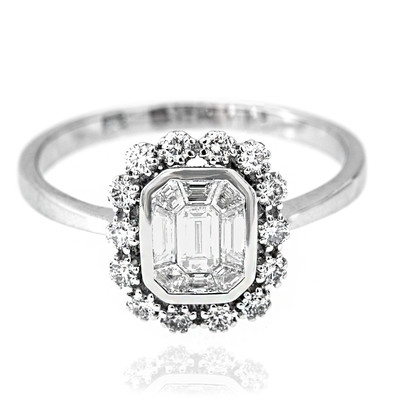 18K VS1 (G) Diamond Gold Ring (Annette)