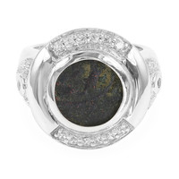 Ancient Widows Mite Prutah Coin Silver Ring