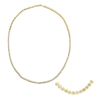 9K SI1 (G) Diamond Gold Necklace (Annette)