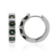 Green Tourmaline Silver Earrings (Pallanova)