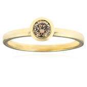 9K SI1 Argyle Champagne Diamond Gold Ring (CUSTODANA)
