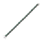 Green Fluorite Silver Bracelet