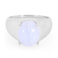 Blue Lace Agate Silver Ring