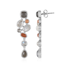 Silver Moonstone Silver Earrings (KM by Juwelo)