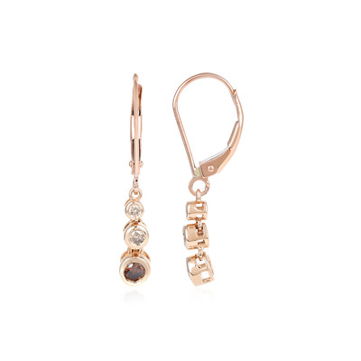 9K I3 Brown Diamond Gold Earrings (KM by Juwelo)