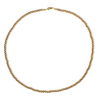 Golden Hematite Silver Necklace