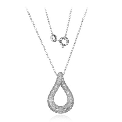 Zircon Silver Necklace (MONOSONO COLLECTION)