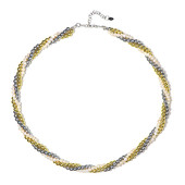Golden Hematite Silver Necklace