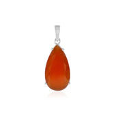 Red Onyx Silver Pendant