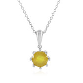 Madagascar Yellow Sapphire Silver Necklace