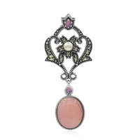 Pink Opal Silver Pendant (Annette classic)