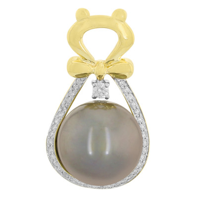 10K Tahitian Pearl Gold Pendant (M de Luca)