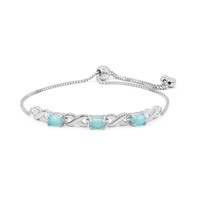 Caribbean Blue Opal Silver Bracelet