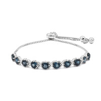 London Blue Topaz Silver Bracelet