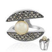 Kabira Golden South Sea Pearl Silver Ring (Annette classic)