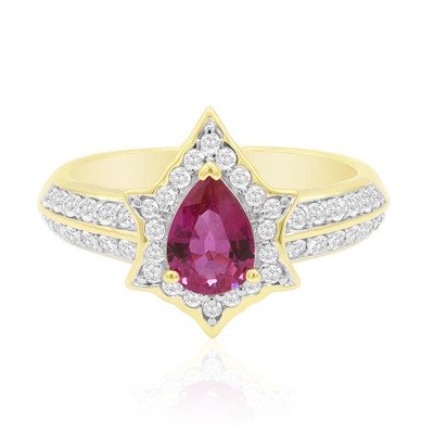 14K Burmese Ruby Gold Ring (Annette)