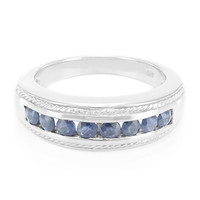Laos Sapphire Silver Ring
