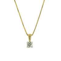 18K SI Diamond Gold Necklace