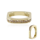 9K I2 Champagne Diamond Gold Ring (de Melo)