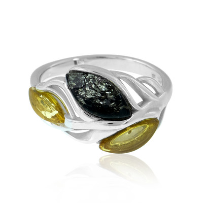 Baltic Amber Silver Ring (dagen)