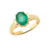 14K Emerald Gold Ring