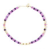 Purple quartz Silver Necklace (Riya)
