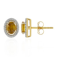 9K Sphene Gold Earrings (La Revelle)