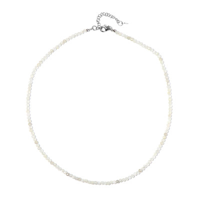 Kangeyam Moonstone Silver Necklace
