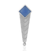 Blue Chalcedony Silver Pendant (MONOSONO COLLECTION)