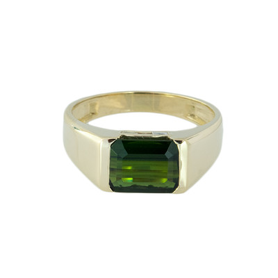 14K Green Tourmaline Gold Ring (de Melo)