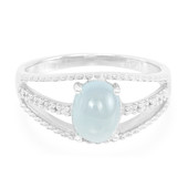 Blue Aragonite Silver Ring