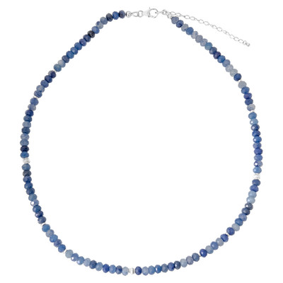 Blue Quartz Silver Necklace